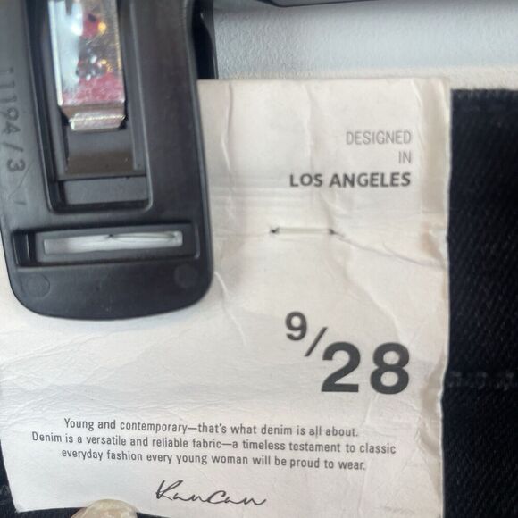 NWT Kancan Black Flare Mid Rise Jeans Size 9 /28 KC11255BBK - Picture 5 of 9